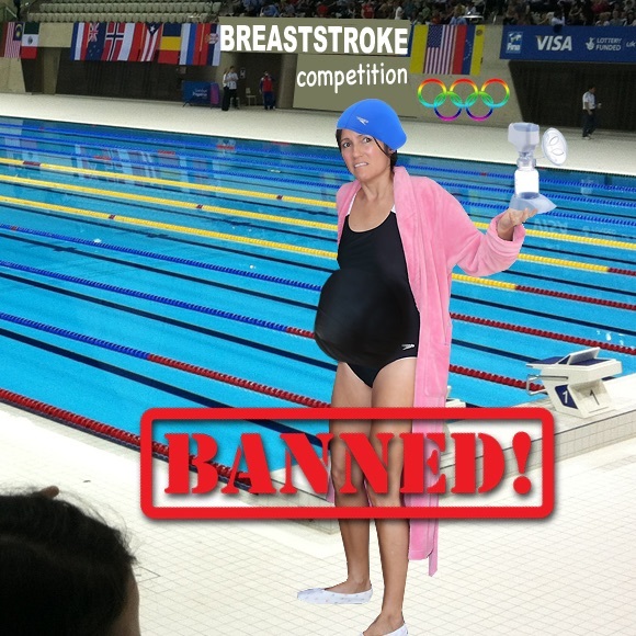 "Gold Medal Baby" Peplum Maternity Top - Picture 4 of 4