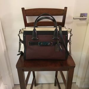 Coach Color Block Swagger Carry-all