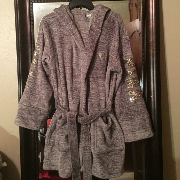 PINK, grey robe