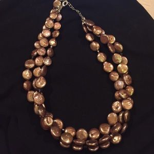 Cool bronze bead necklace