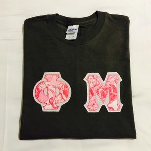 Lilly Pulitzer Phi Mu Letters Gray Long Sleeve