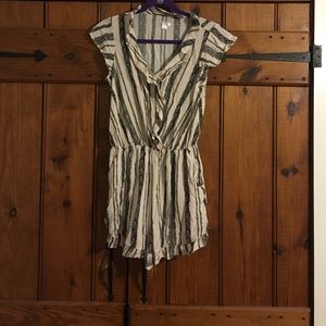 Cute Cream and Black Romper