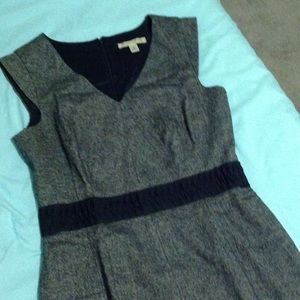 Gray wool dress