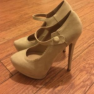 Tan pumps
