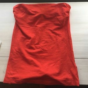 Red tube top