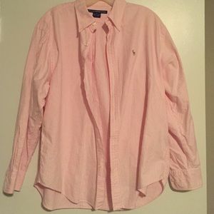 Pink and white Ralph Lauren button down