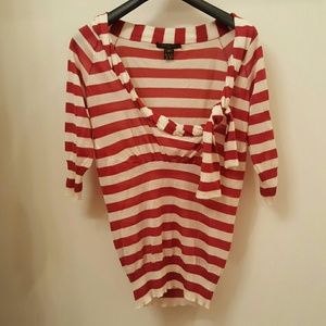 Louis Vuitton red & white striped sweater