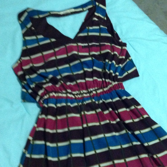 Cut out multicolor dress