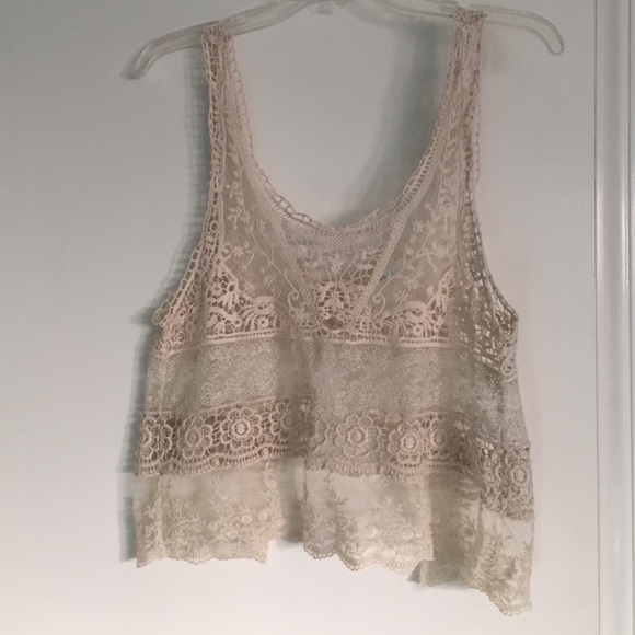 Urban outfitters crochet/lace tank