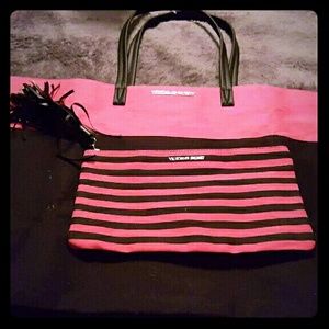 Victoria Secret bag with makeup bag