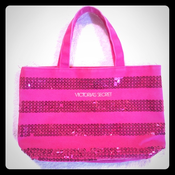 Pink Sequin Victoria's Secret hand bag👛