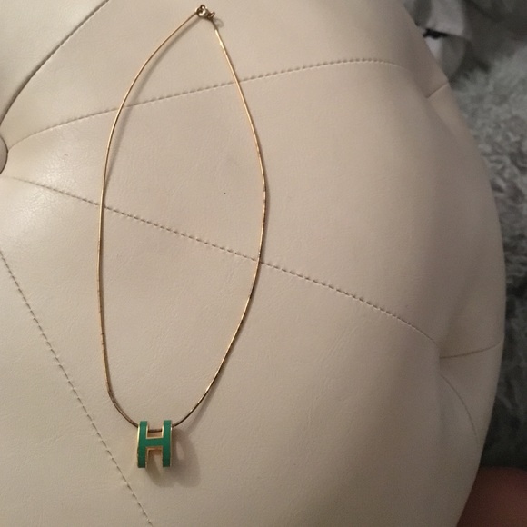 Hermes H necklace