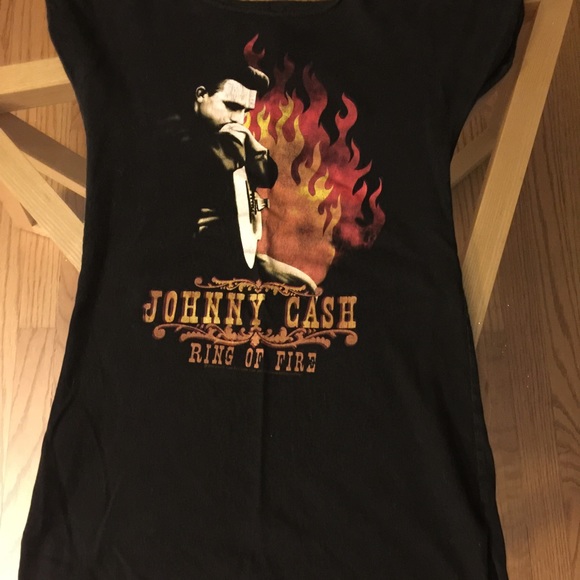 Vintage long fit rock n roll tee