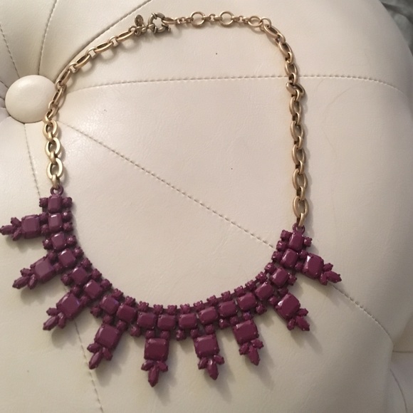 Red jcrew statement necklace
