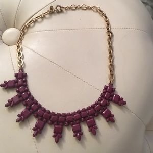 Red jcrew statement necklace
