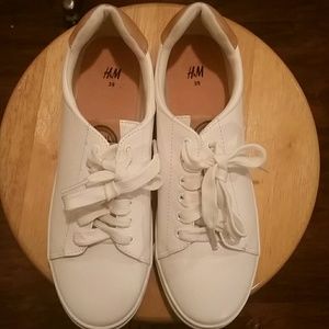 White fashion sneakers