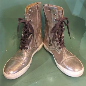 Silver Steve Madden Boots