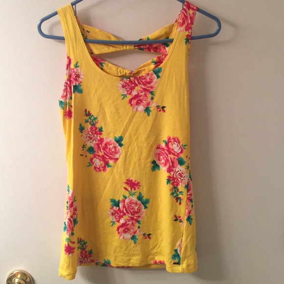 Yellow flowered tank