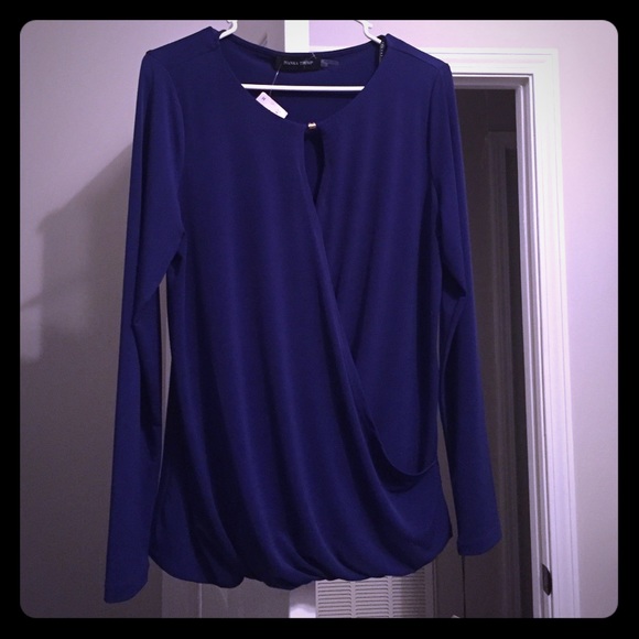 Dark blue/. Purple long sleeve shirt