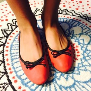 Bright Red, Ballet Flats by REPORT