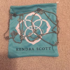 Devalyn Long Necklace in Silver