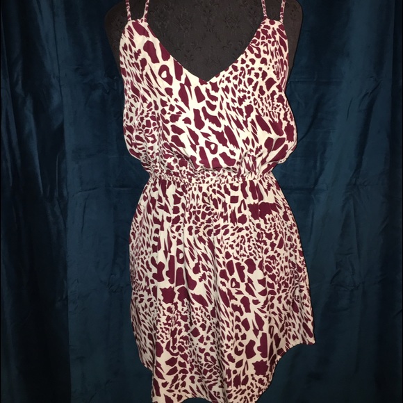 Crimson Leopard Dress