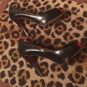 Christian Louboutin Open Toe Pumps Very Damaged