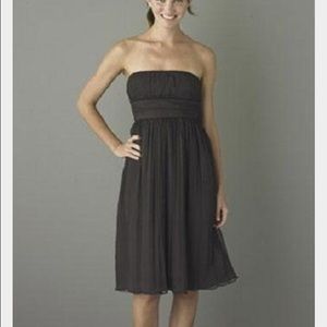 J. Crew Emily black strapless silk dress. J. Crew Emily black strapless silk dress.
