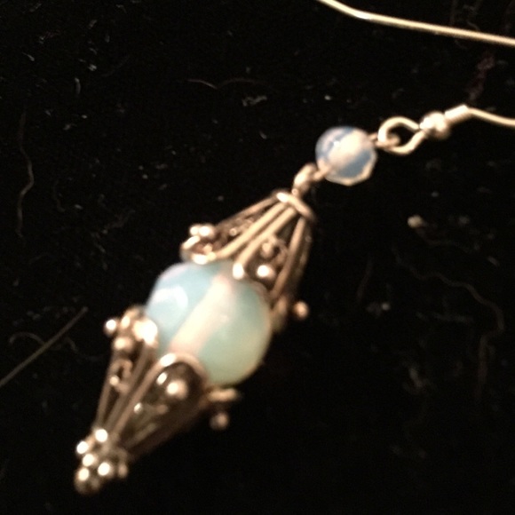 Earring 925  opal sterling silver - Picture 2 of 2