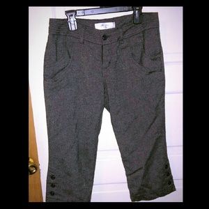 Wool cropped pants