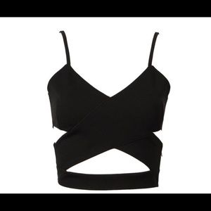 Women's crisscross crop top