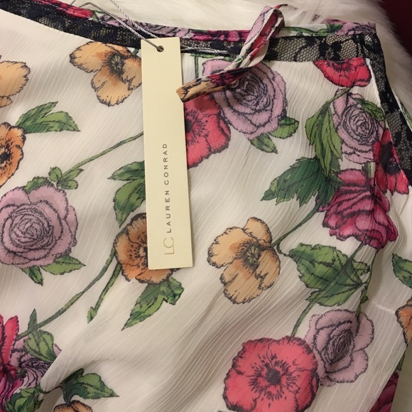 LC Lauren Conrad Sz M XL Pleated Midi Dress NWT - Picture 5 of 6