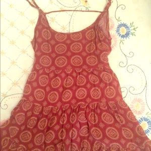 Brandy Melville flowy summer dress red