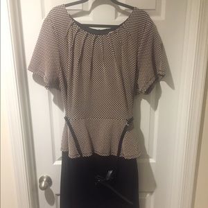 Dress Barn polka dot dress