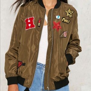 What a Patch Bomber Jacket by Hot & Delicious