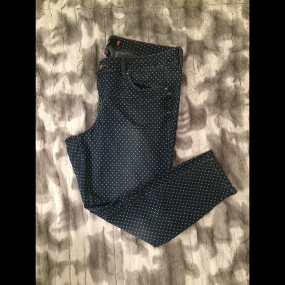 Torrid Fashion Polka Dot Ankle Zip Skinnys