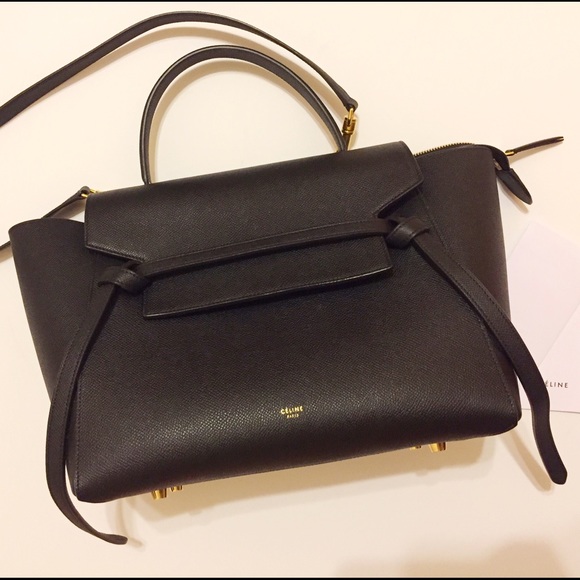 Authentic Celine belt bag in black