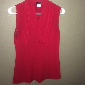 Red flattering blouse