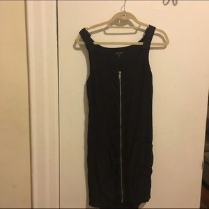 Rag & Bone sexy black zip-up dress