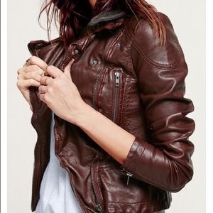 Vegan Leather Hooded Jacket by Free People