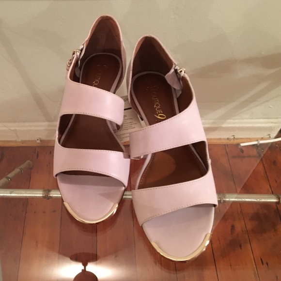 Boutique 9 double strap grey sandals