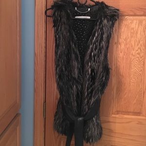 Rachel Roy fur vest