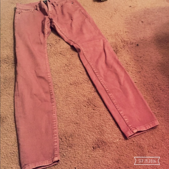 Bdg 27w 29l mid rise twig ankle rust jeans