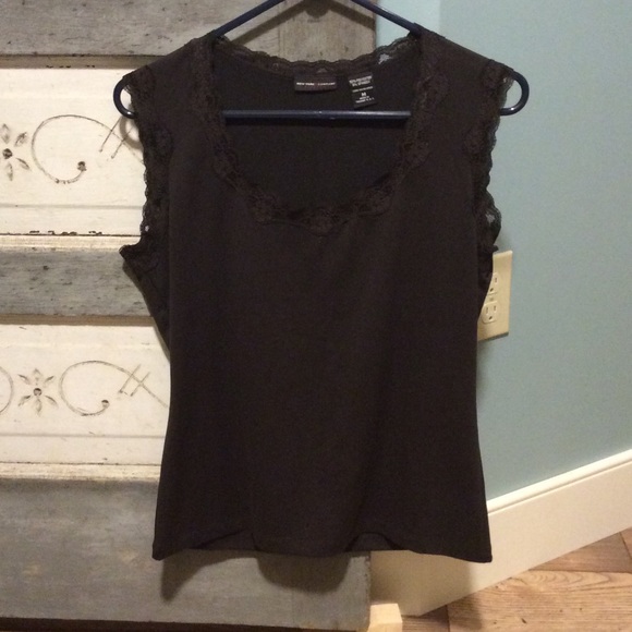 New York & Company brown lace tank
