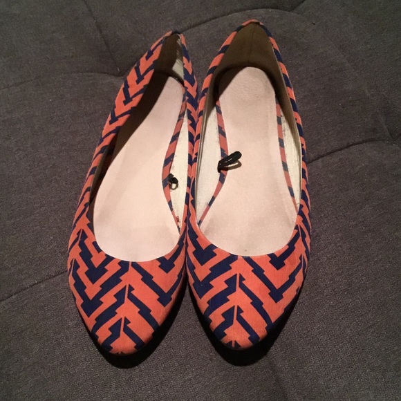 Blue & Orange flats