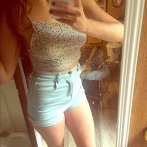 Brandy Melville crop top floral