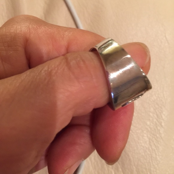 Ring 14 k gold and 925 sterling s. - Picture 5 of 8