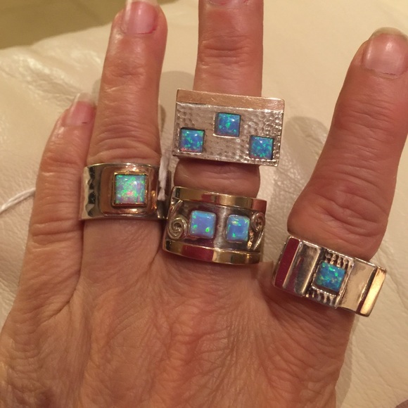 Ring 14 k gold and 925 sterling s. - Picture 8 of 8