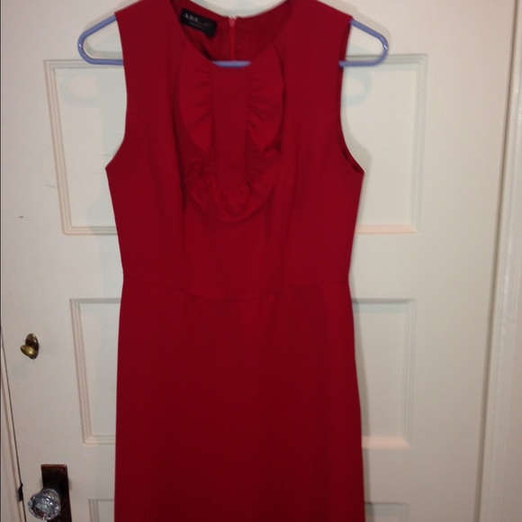Red ABS Ruffle dress