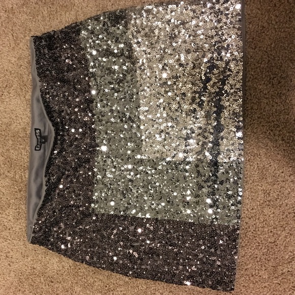 Sequin mini skirt
